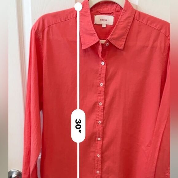 Xirena Sugar Poppy Beau 100% Cotton long sleeve button up made in the USA Shirt - Picture 8 of 13